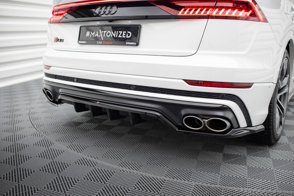 Diffusor Heckansatz passend für Audi SQ8 Mk1 schwarz Hochglanz