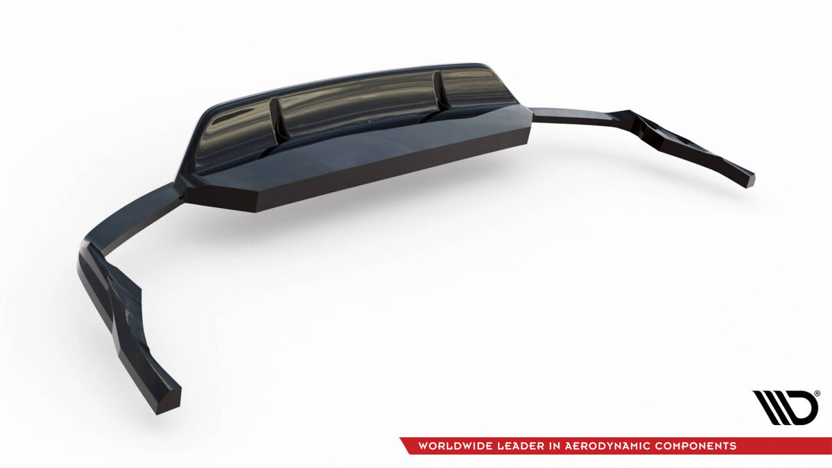 Diffusor Heckansatz passend für Audi SQ8 Mk1 schwarz Hochglanz