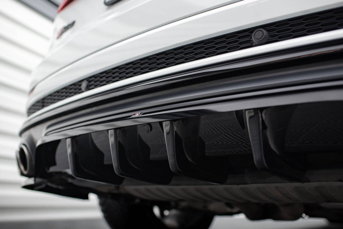 Diffusor Heckansatz passend für Audi SQ8 Mk1 schwarz Hochglanz