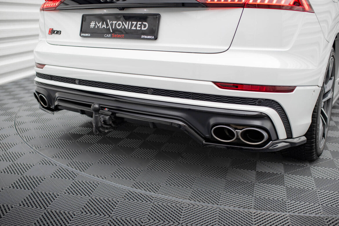 Diffusor Heckansatz passend für Audi SQ8 Mk1 schwarz Hochglanz
