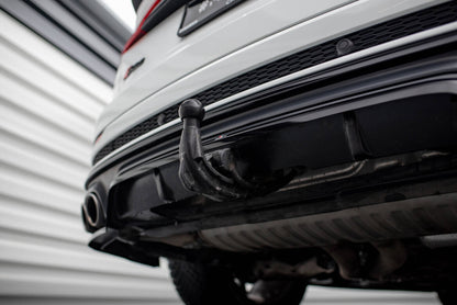 Diffusor Heckansatz passend für Audi SQ8 Mk1 schwarz Hochglanz