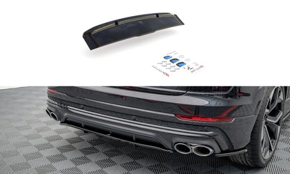 Diffusor Heckansatz passend für Audi SQ8 Mk1 schwarz Hochglanz