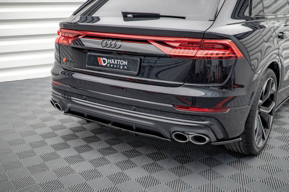 Diffusor Heckansatz passend für Audi SQ8 Mk1 schwarz Hochglanz