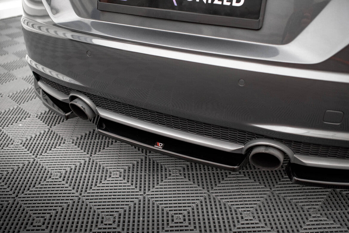 Diffusor Heckansatz passend für Audi TT S-Line 8S schwarz Hochglanz