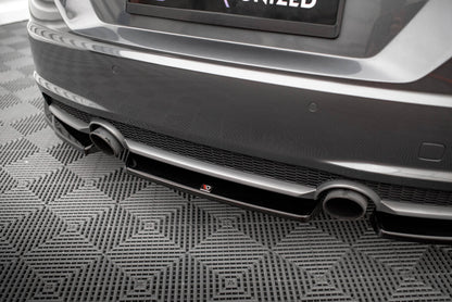 Diffusor Heckansatz passend für Audi TT S-Line 8S schwarz Hochglanz