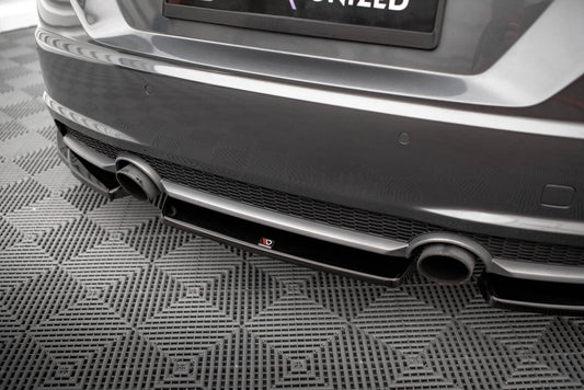 Diffusor Heckansatz passend für Audi TT S-Line 8S schwarz Hochglanz