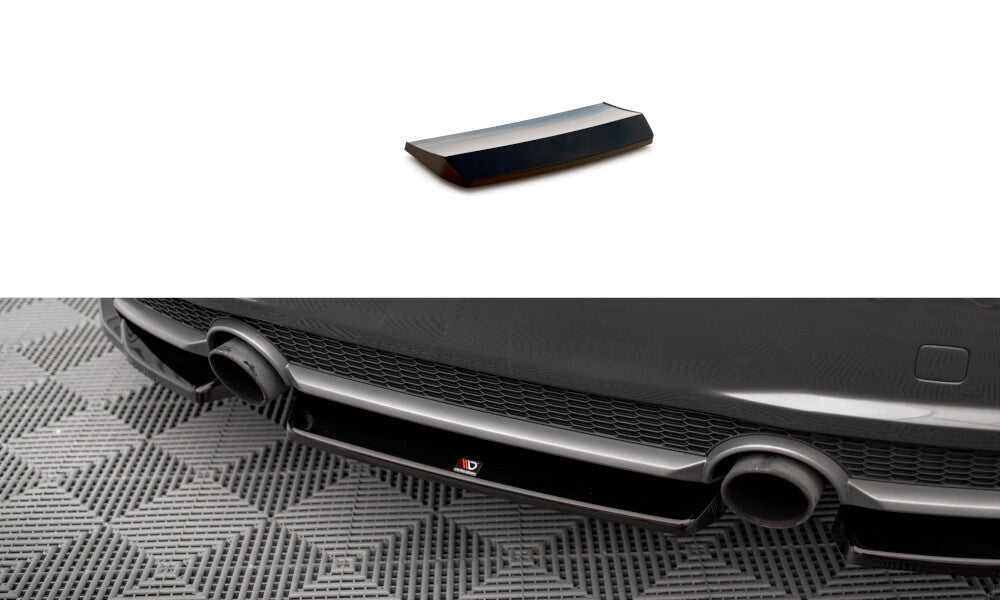 Diffusor Heckansatz passend für Audi TT S-Line 8S schwarz Hochglanz