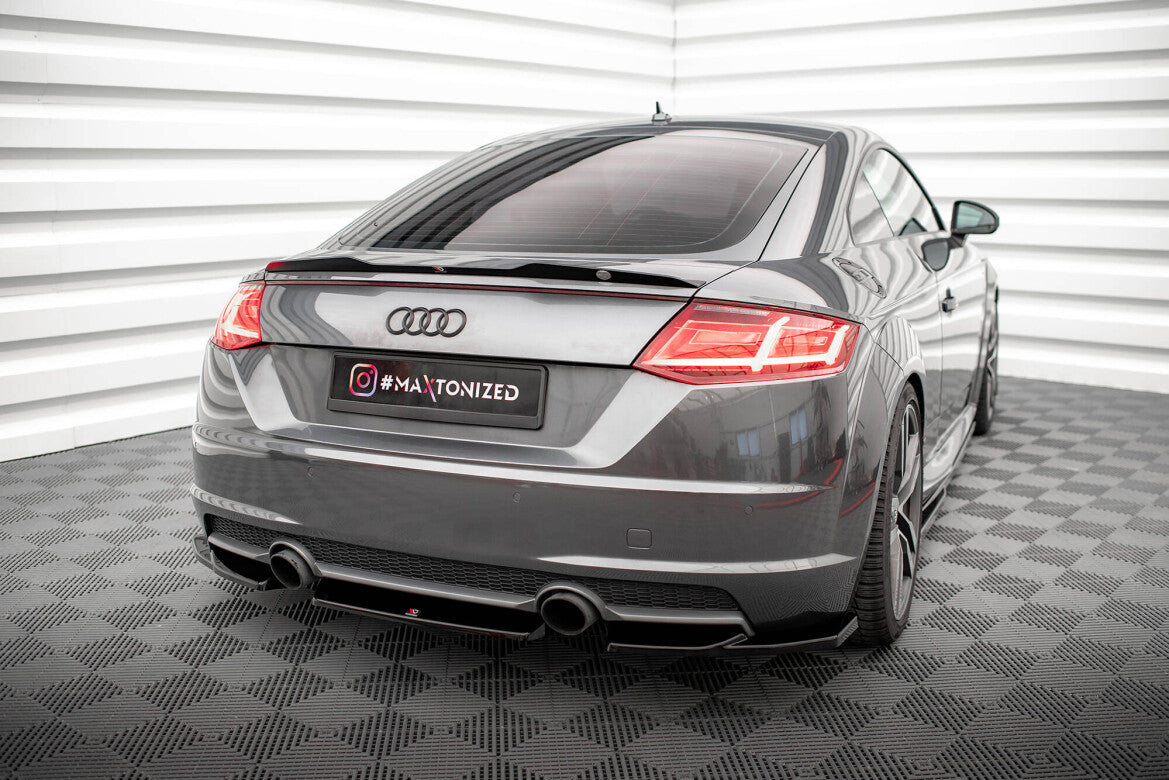 Diffusor Heckansatz passend für Audi TT S-Line 8S schwarz Hochglanz
