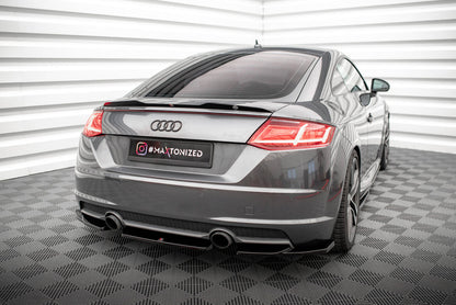 Diffusor Heckansatz passend für Audi TT S-Line 8S schwarz Hochglanz