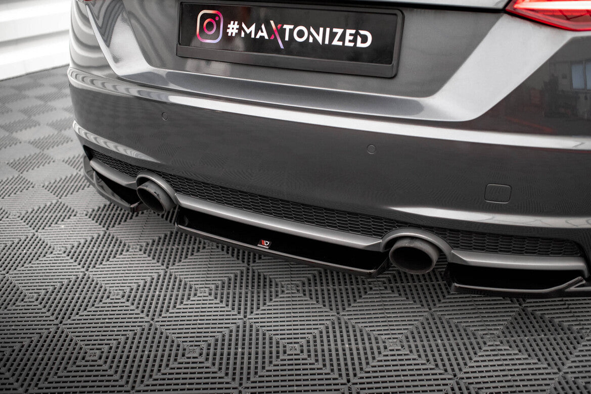 Diffusor Heckansatz passend für Audi TT S-Line 8S schwarz Hochglanz