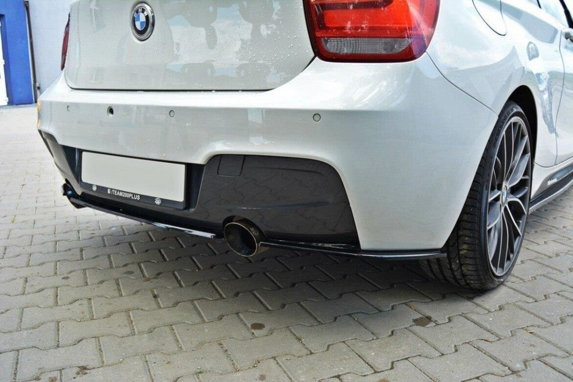 Diffusor Heckansatz passend für BMW 1er F20/F21 M-Power schwarz Hochglanz