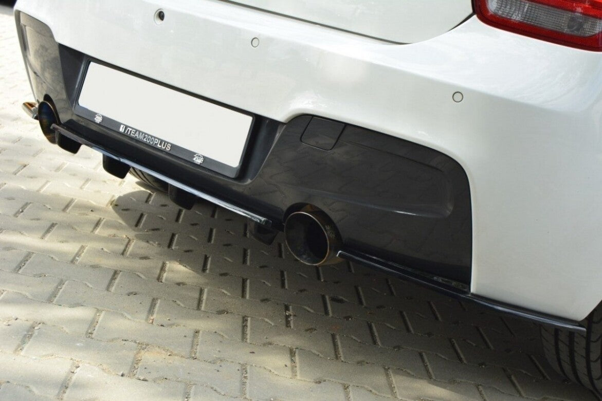 Diffusor Heckansatz passend für BMW 1er F20/F21 M-Power schwarz Hochglanz