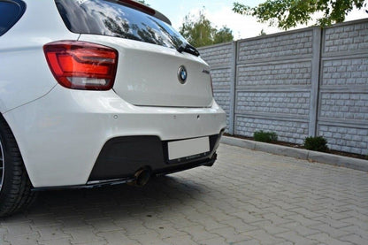 Diffusor Heckansatz passend für BMW 1er F20/F21 M-Power schwarz Hochglanz