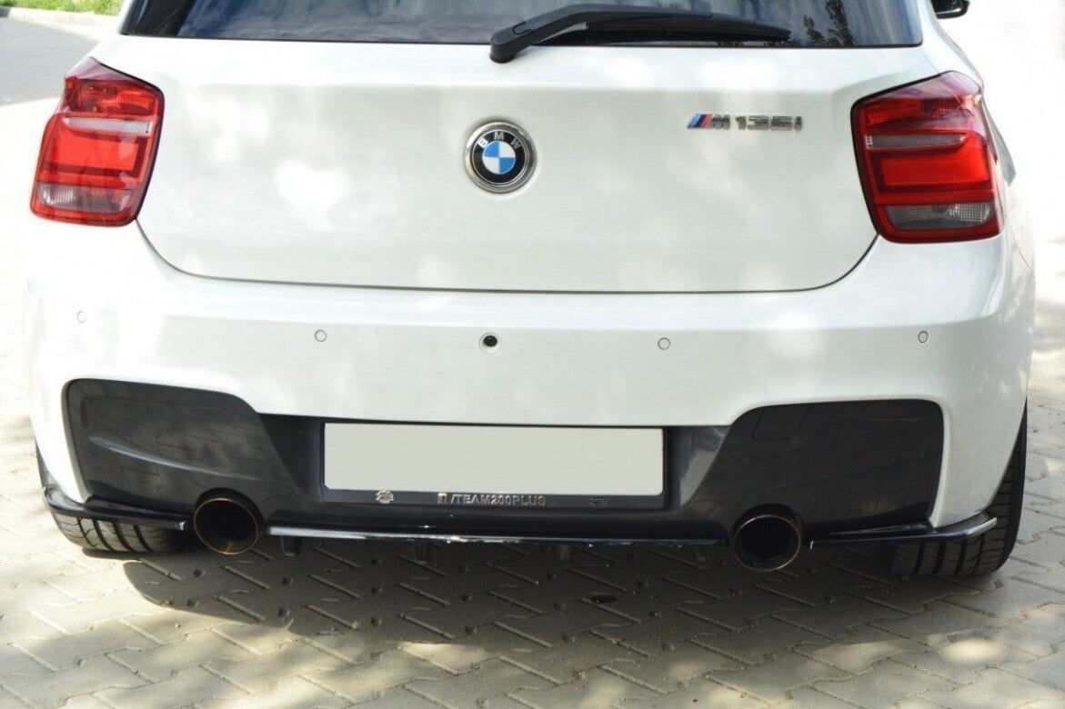 Diffusor Heckansatz passend für BMW 1er F20/F21 M-Power schwarz matt