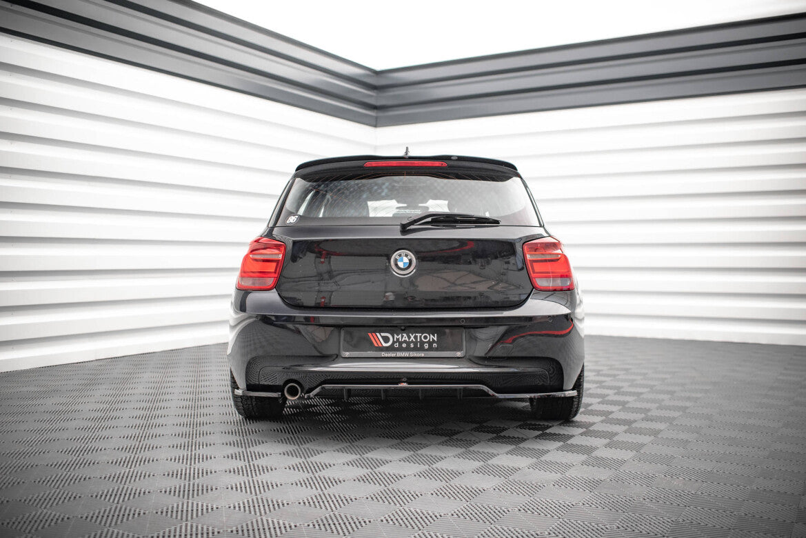 Diffusor Heckansatz passend für BMW 1er F20 schwarz Hochglanz