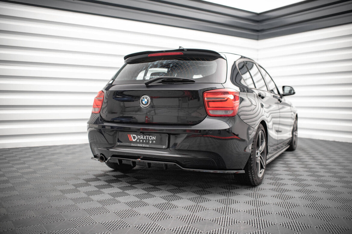 Diffusor Heckansatz passend für BMW 1er F20 schwarz Hochglanz