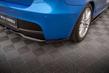 Diffusor Heckansatz passend für BMW 1er M-Paket E87 FL schwarz Hochglanz