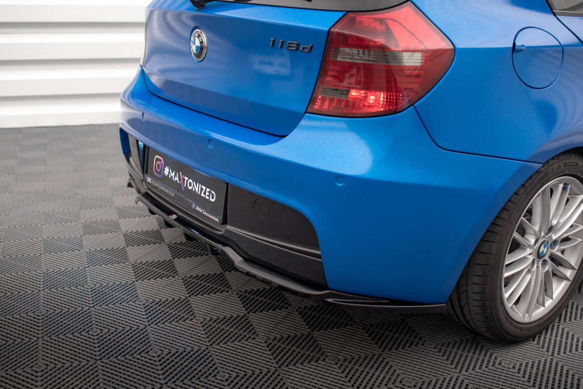 Diffusor Heckansatz passend für BMW 1er M-Paket E87 FL schwarz Hochglanz