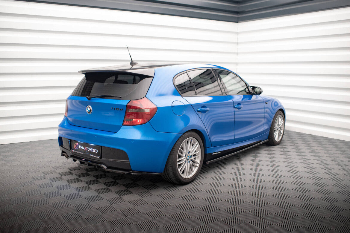 Diffusor Heckansatz passend für BMW 1er M-Paket E87 FL schwarz Hochglanz