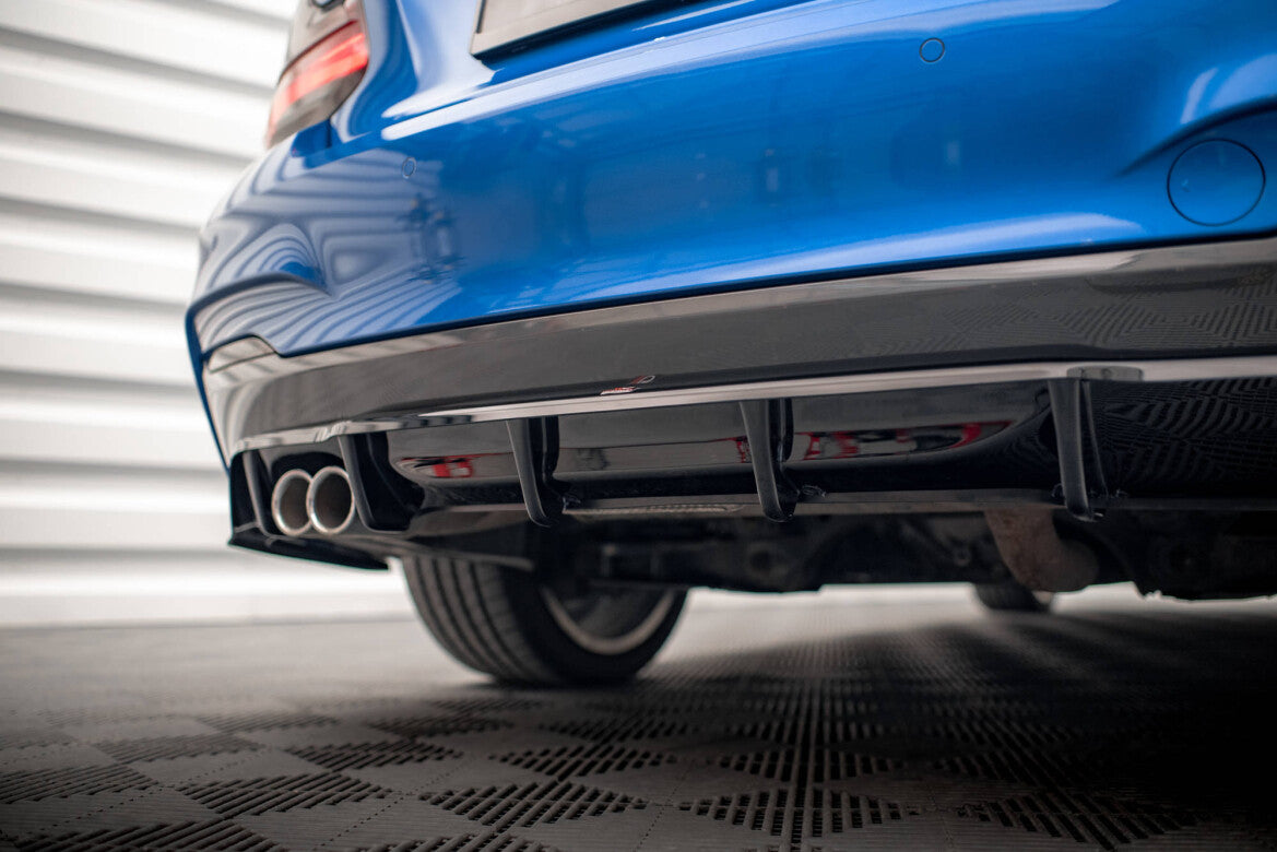 Diffusor Heckansatz passend für BMW 2 M-Paket F22 schwarz Hochglanz
