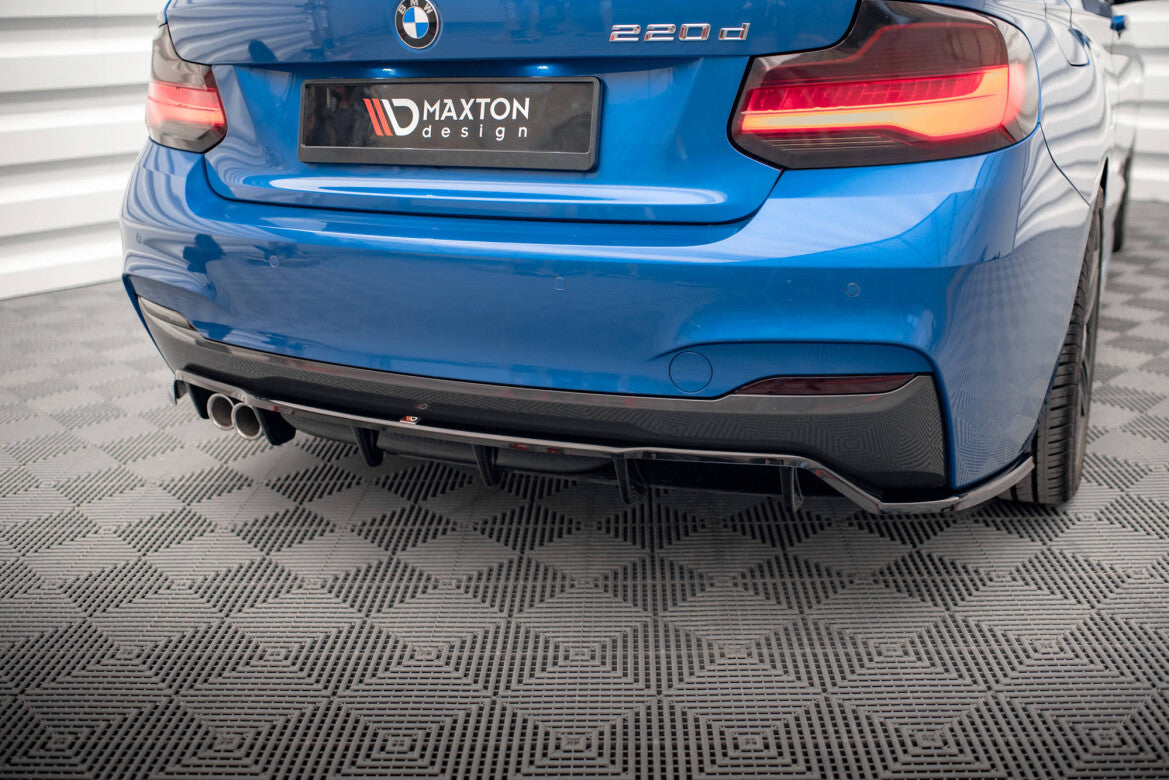 Diffusor Heckansatz passend für BMW 2 M-Paket F22 schwarz Hochglanz