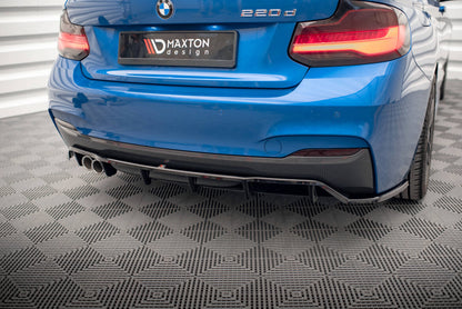Diffusor Heckansatz passend für BMW 2 M-Paket F22 schwarz Hochglanz