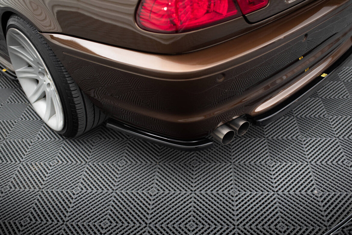 Diffusor Heckansatz passend für BMW 3er E46 M Paket Coupe schwarz Hochglanz
