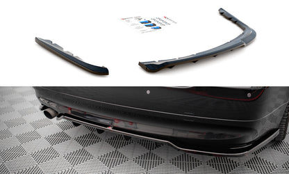 Diffusor Heckansatz passend für BMW 3er Limousine E90 schwarz Hochglanz