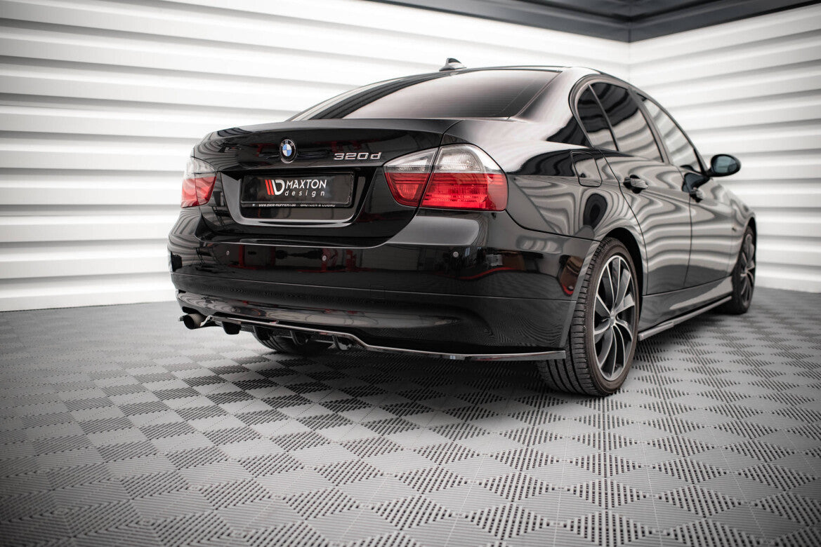 Diffusor Heckansatz passend für BMW 3er Limousine E90 schwarz Hochglanz