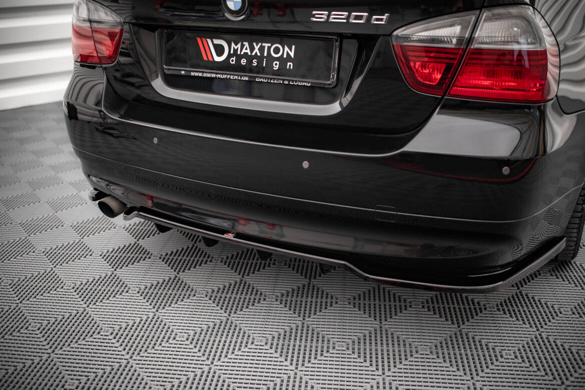 Diffusor Heckansatz passend für BMW 3er Limousine E90 schwarz Hochglanz