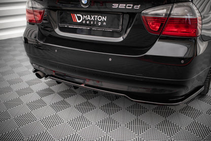 Diffusor Heckansatz passend für BMW 3er Limousine E90 schwarz Hochglanz