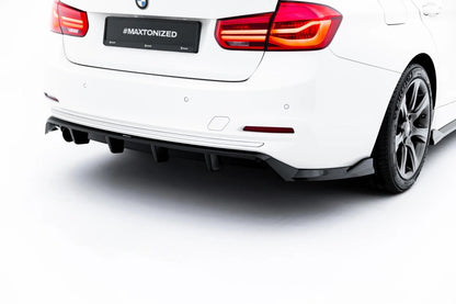 Diffusor Heckansatz passend für BMW 3er Sportline Limousine / Touring F30 / F31 schwarz Hochglanz