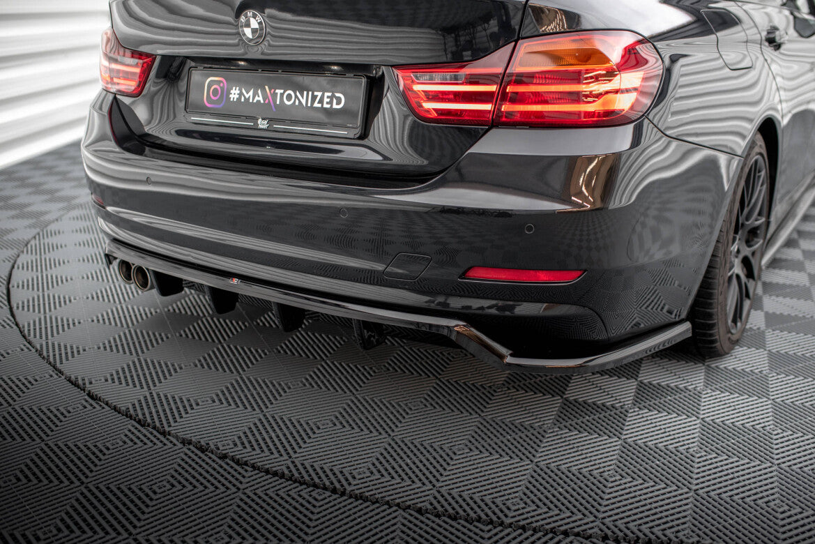 Diffusor Heckansatz passend für BMW 4er Gran Coupe F36 schwarz Hochglanz