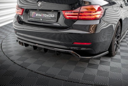 Diffusor Heckansatz passend für BMW 4er Gran Coupe F36 schwarz Hochglanz