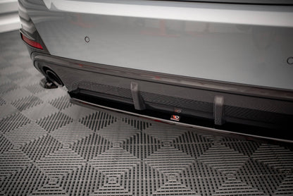 Diffusor Heckansatz passend für BMW 4er Gran Coupe M-Paket G26 schwarz Hochglanz