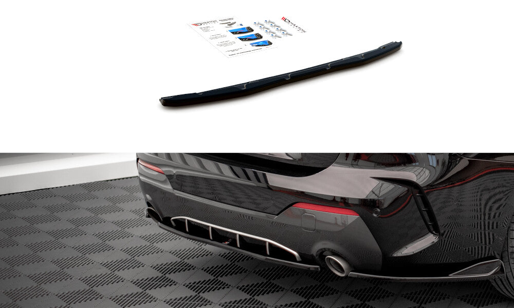Diffusor Heckansatz passend für BMW 4er M-Paket G22 / G23 / G22 FL / G23 FL schwarz Hochglanz