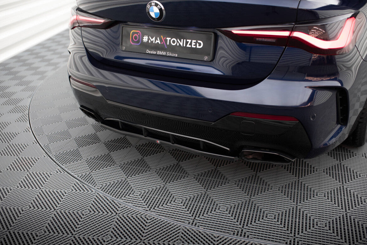 Diffusor Heckansatz passend für BMW 4er M440i G22 / G23 / G22 FL / G23 FL schwarz Hochglanz