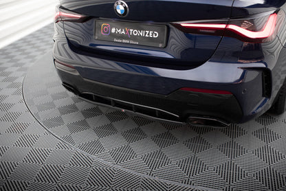Diffusor Heckansatz passend für BMW 4er M440i G22 / G23 / G22 FL / G23 FL schwarz Hochglanz
