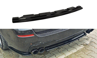 Diffusor Heckansatz passend für BMW 5er M-Paket Limousine/Touring F10/F11 (mit zwei Doppel Endstücken) schwarz Hochglanz