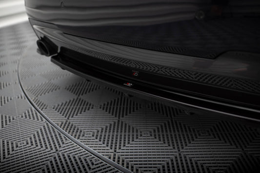 Diffusor Heckansatz passend für BMW 5er M-Paket Limousine/Touring F10/F11 (mit zwei Einzel Endstücken) schwarz Hochglanz