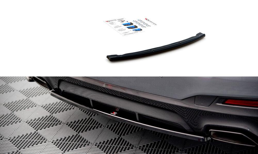 Diffusor Heckansatz passend für BMW 5er M-Paket Limousine / Touring G30 / G31 FL schwarz Hochglanz
