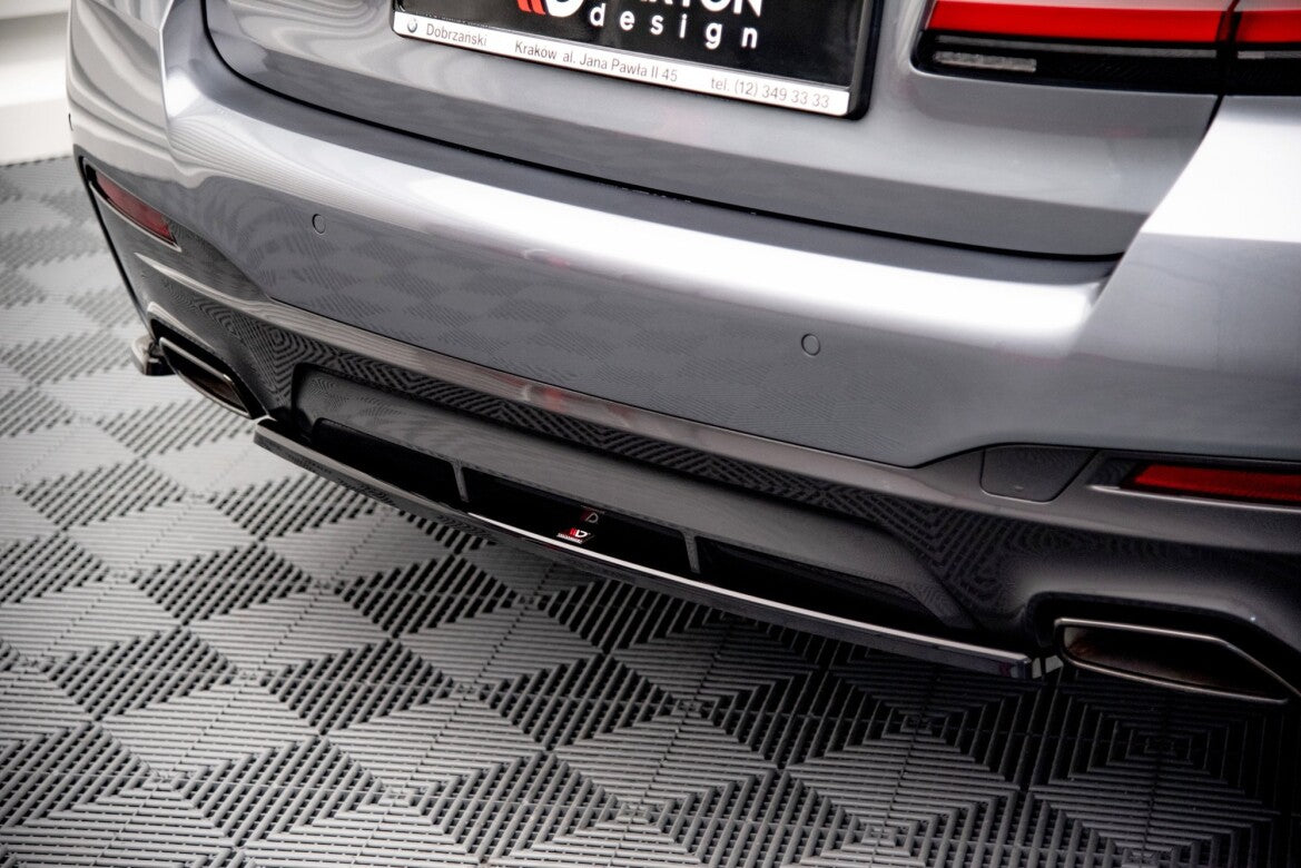 Diffusor Heckansatz passend für BMW 5er M-Paket Limousine / Touring G30 / G31 FL schwarz Hochglanz