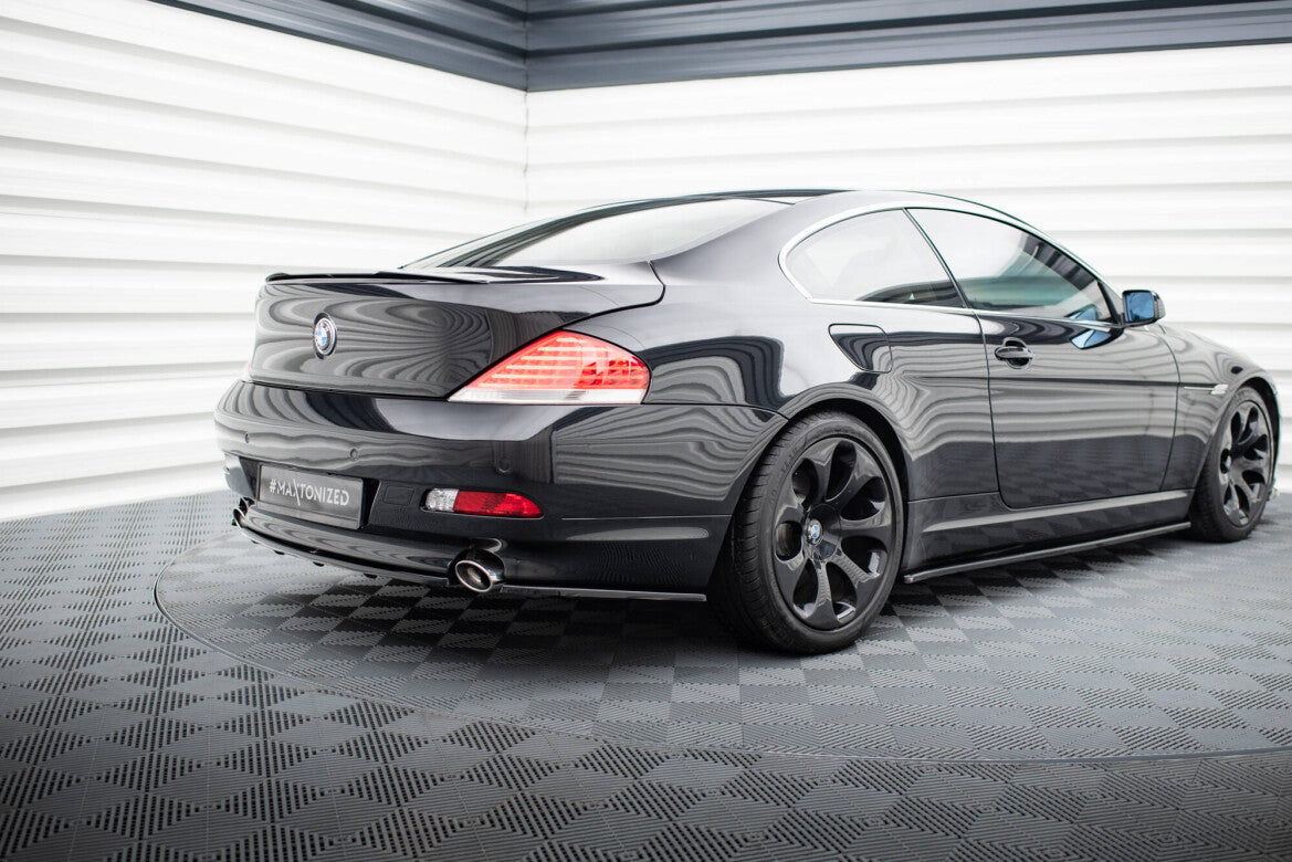 Diffusor Heckansatz passend für BMW 6er Coupe / Cabrio E63 / E64 schwarz Hochglanz