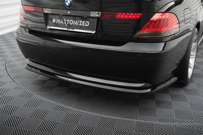 Diffusor Heckansatz passend für BMW 7 E65 schwarz Hochglanz