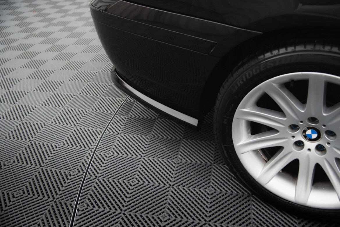 Diffusor Heckansatz passend für BMW 7 E65 schwarz Hochglanz