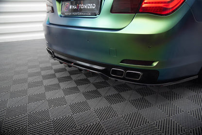 Diffusor Heckansatz passend für BMW 7 F01 schwarz Hochglanz