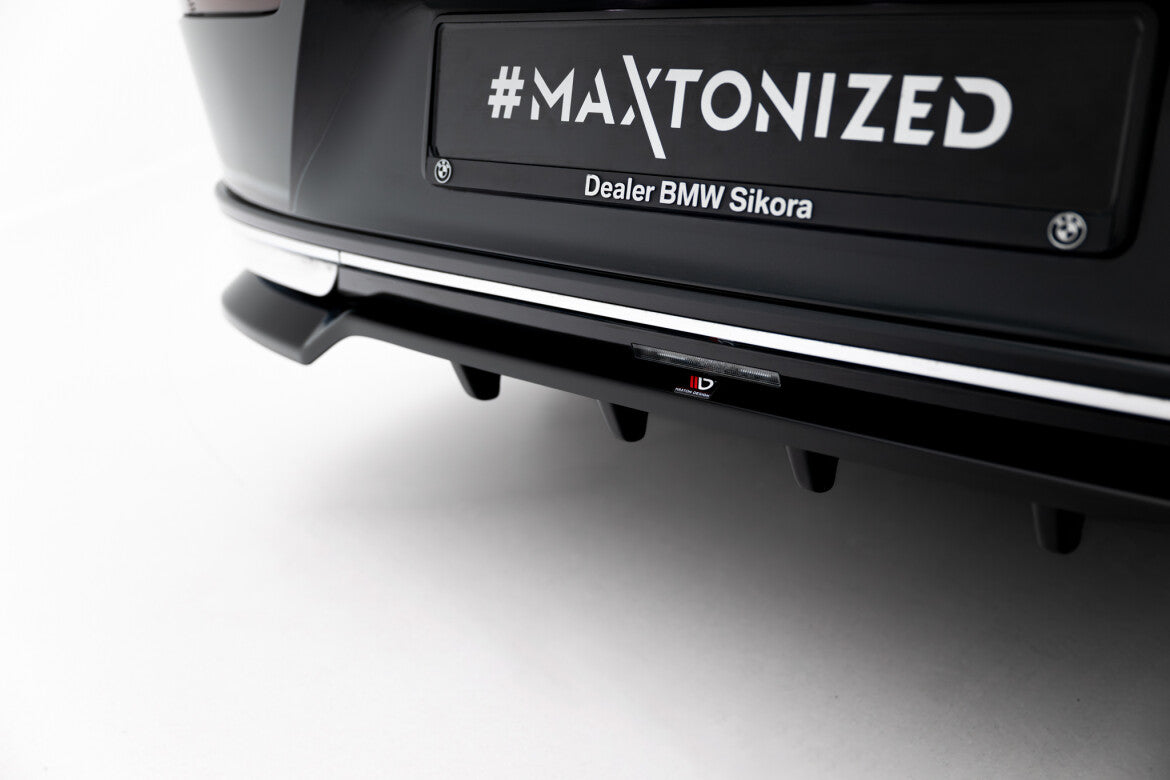 Diffusor Heckansatz passend für BMW 7 G70 schwarz Hochglanz