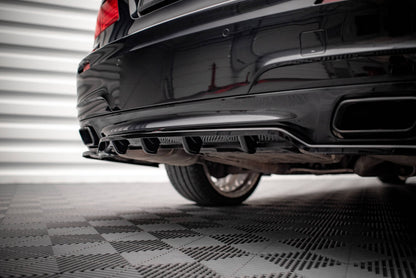 Diffusor Heckansatz passend für BMW 7 M-Paket F01 schwarz Hochglanz