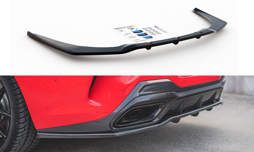 Diffusor Heckansatz passend für BMW 8 Coupe M-Paket G15 schwarz Hochglanz