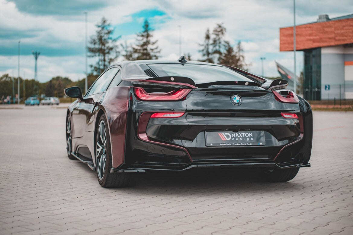 Diffusor Heckansatz passend für BMW i8 schwarz Hochglanz